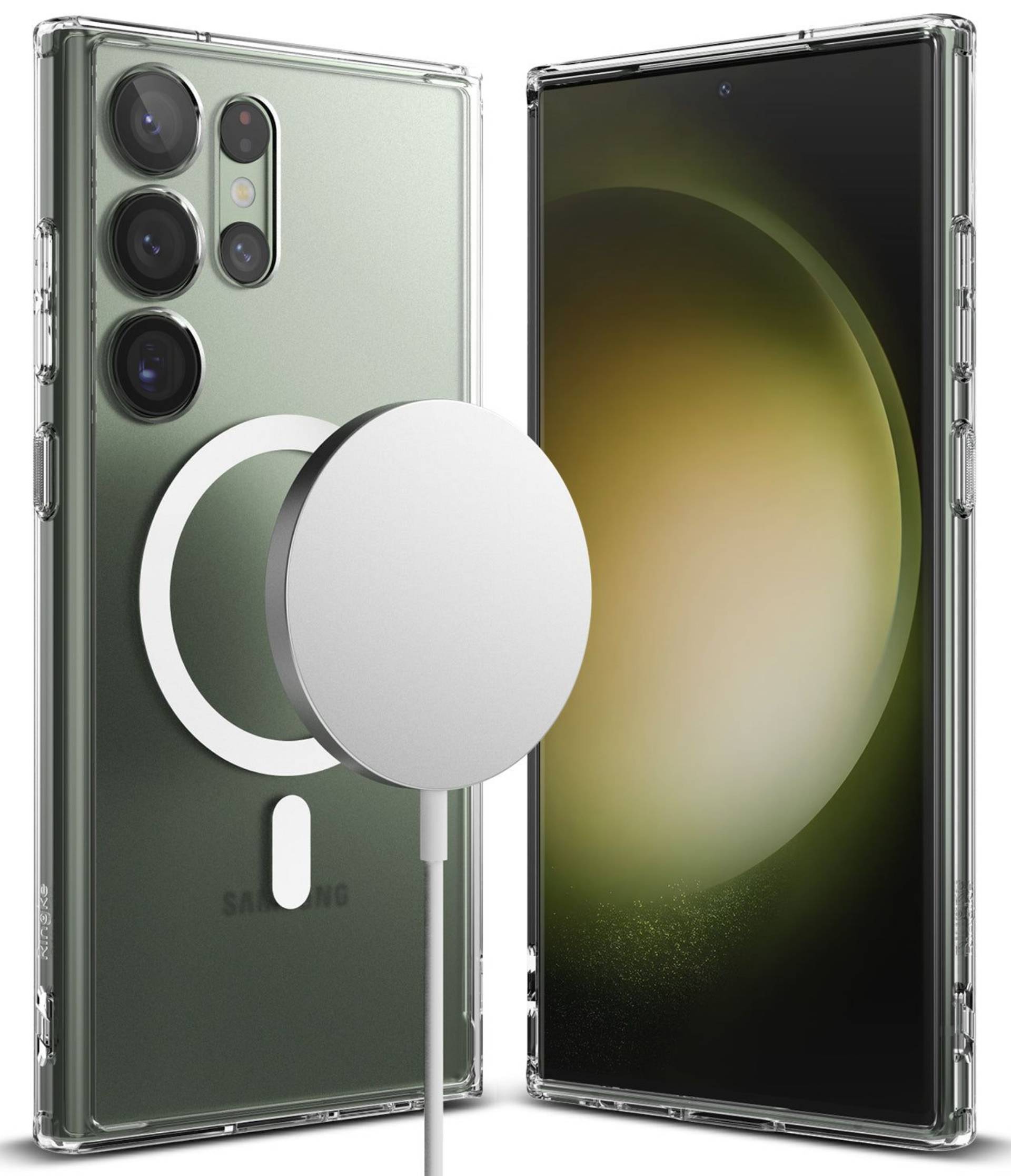 RINGKE S23 ULTRA Magnetic Matte Clear Case_0