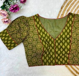 AJRAKH COTTON FRONT OPEN BLOUSE