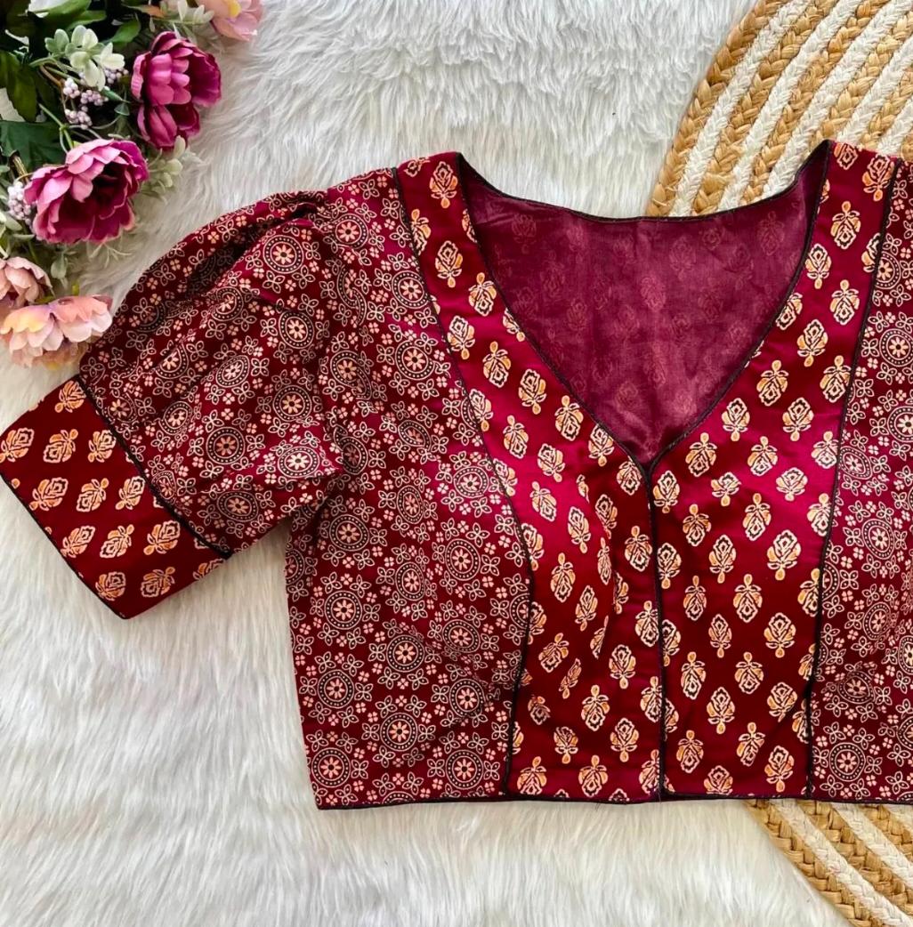AJRAKH COTTON FRONT OPEN BLOUSE_2