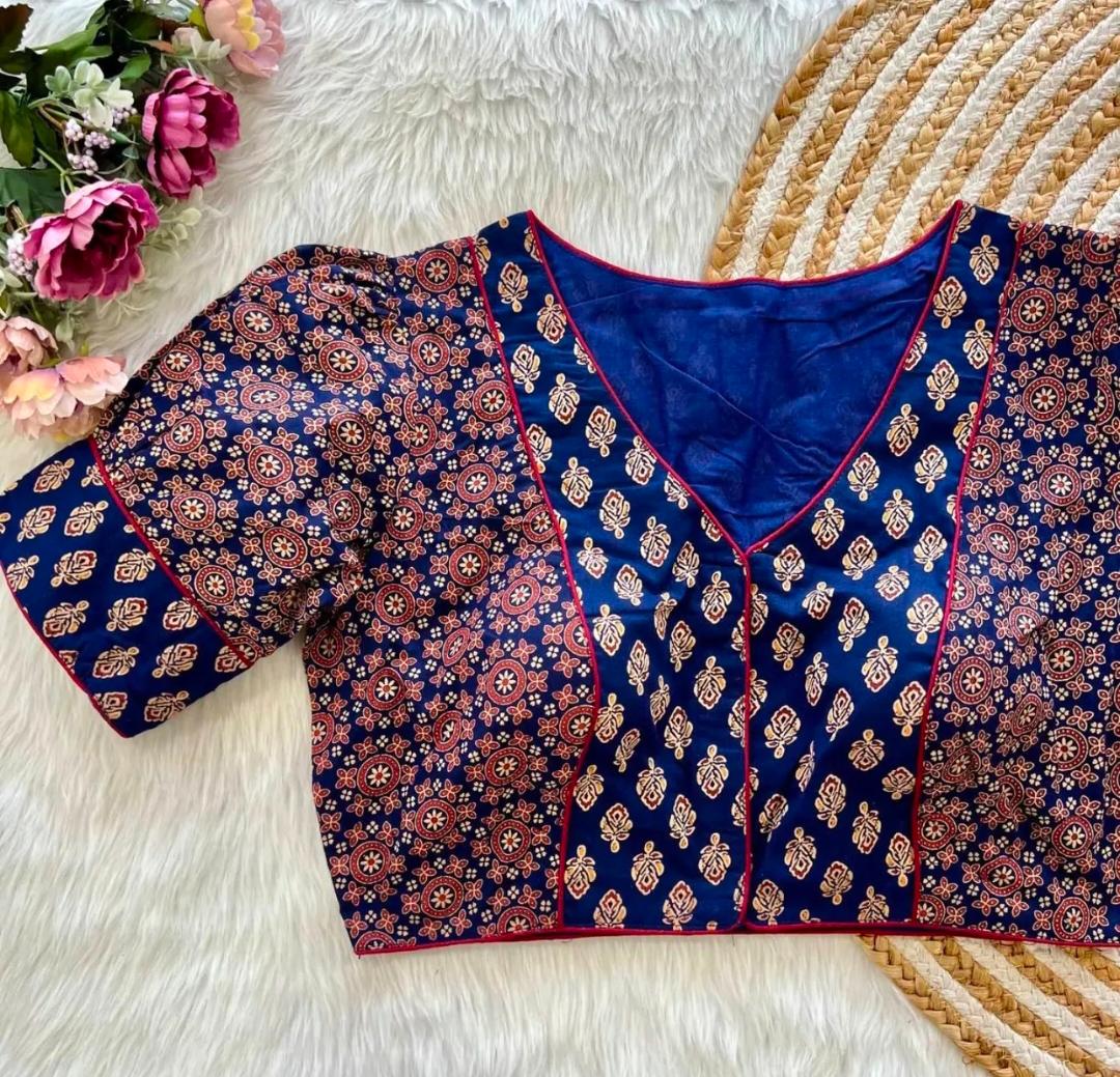 AJRAKH COTTON FRONT OPEN BLOUSE_3