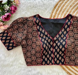 AJRAKH COTTON FRONT OPEN BLOUSE