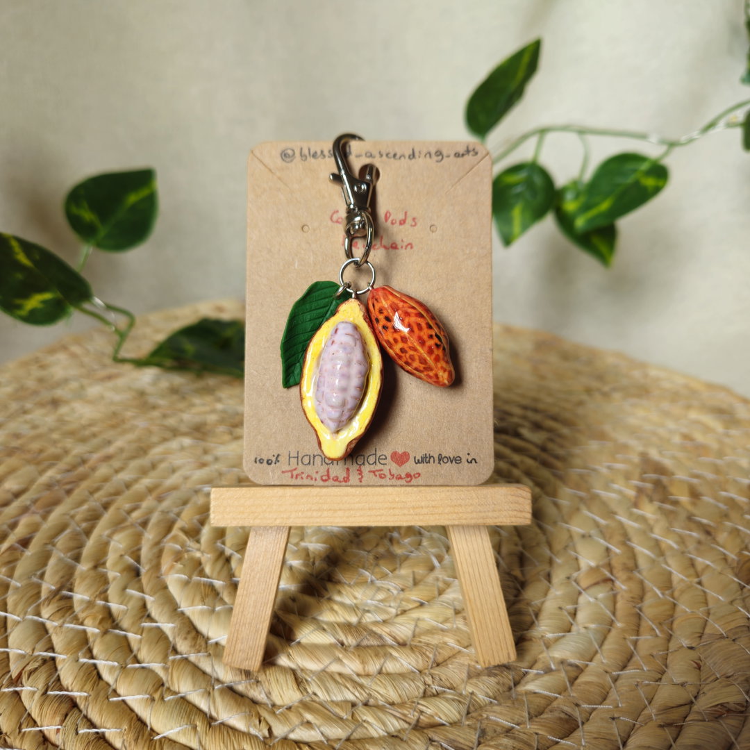 Big Cocoa Pod Keychain