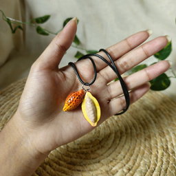 Cocoa Pod Necklace 