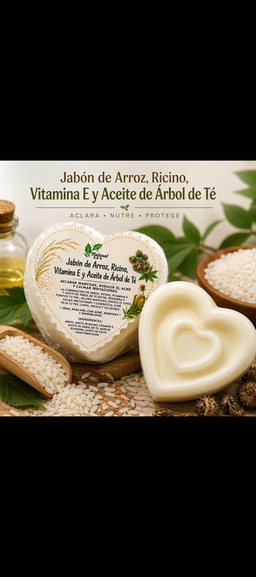 Jabón a base de Arroz y Árbol de Té 