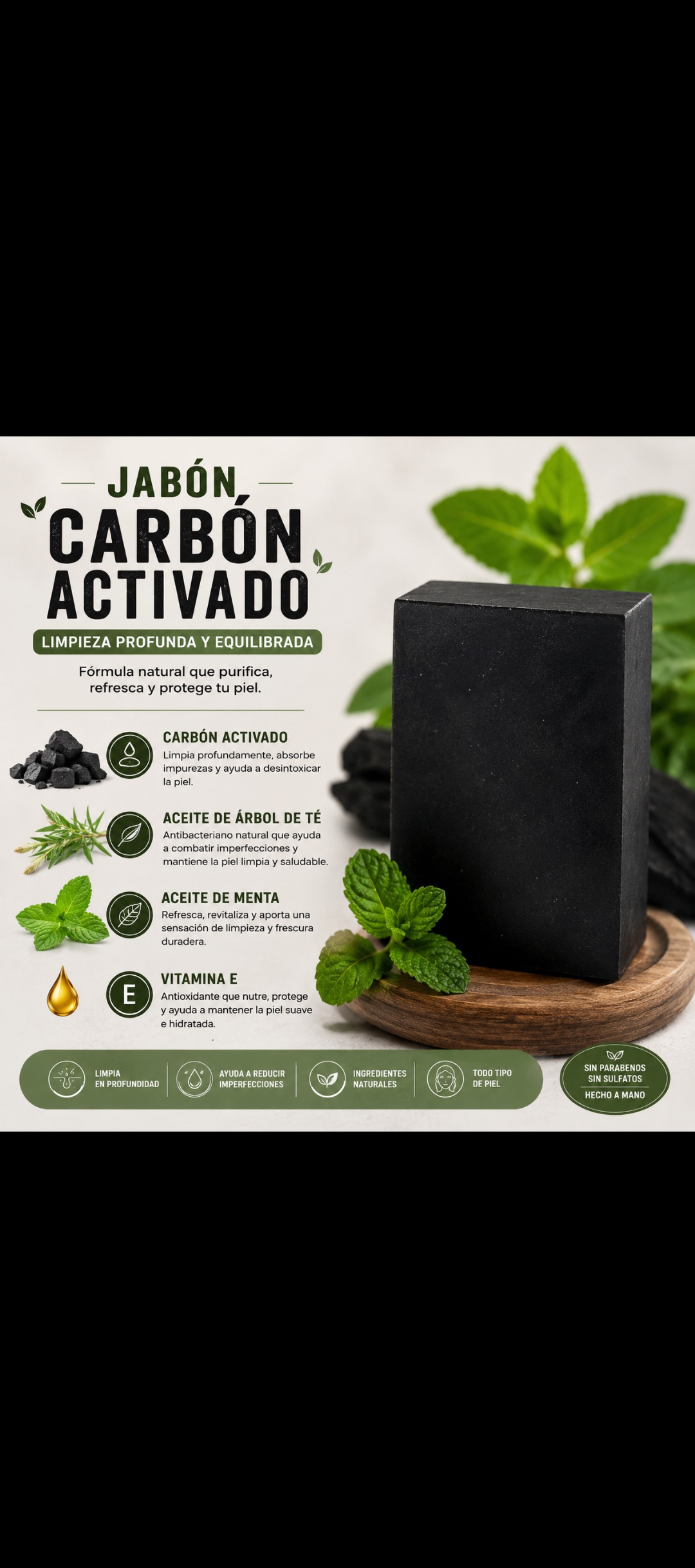 Jabón de Carbón Activado 