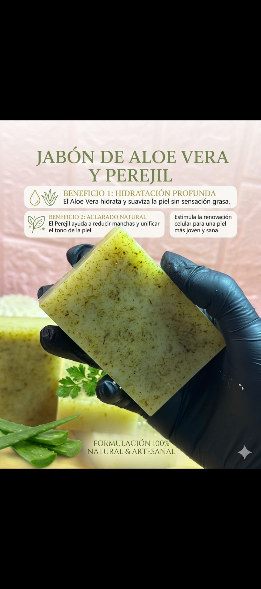 Jabón de Aloe Vera y Perejil