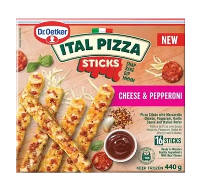 PIZZA STICKS CHEESE & PEPPERONI 440G (16) 440G Code: DRPIZSTCP-U <<< Econo Foods >>>