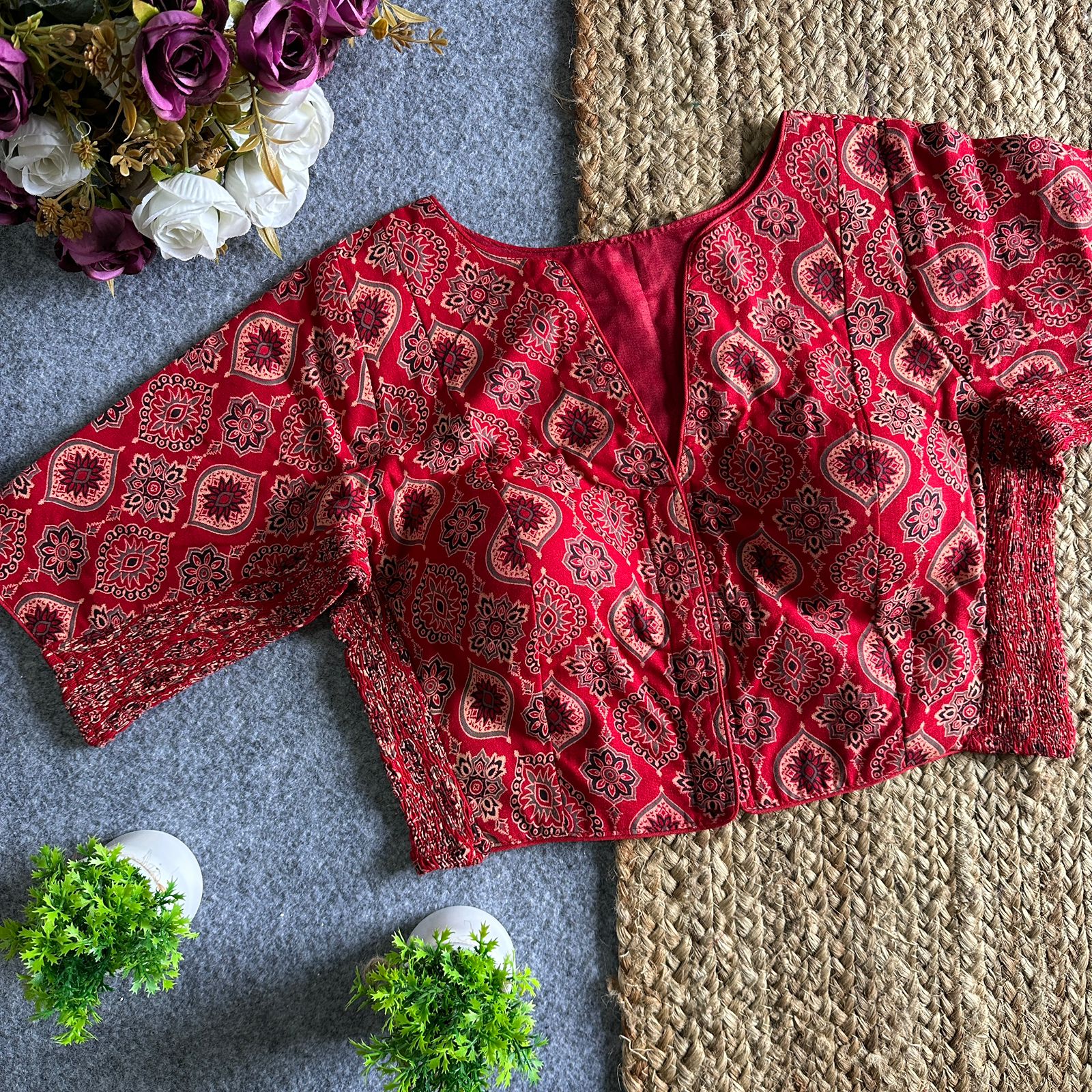 AJRAKH  ELASTIC BLOUSES_3