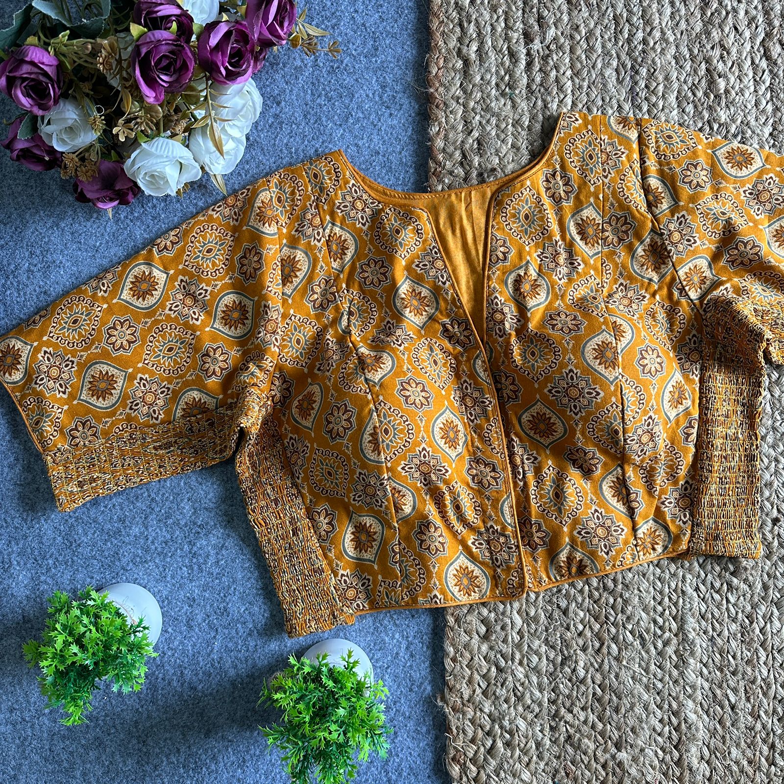 AJRAKH  ELASTIC BLOUSES_6