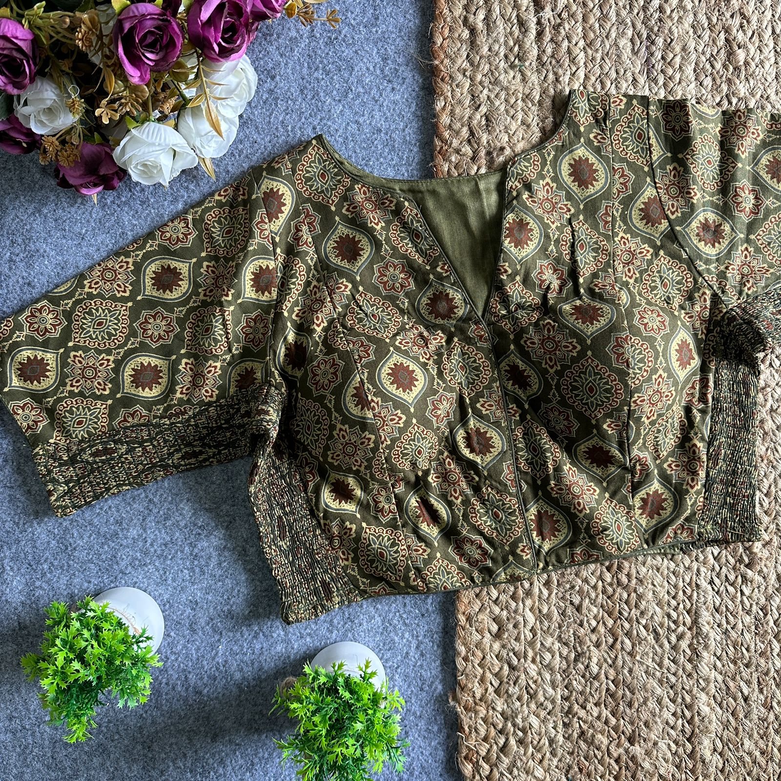 AJRAKH  ELASTIC BLOUSES_7