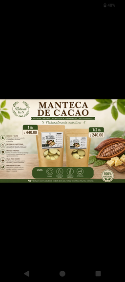 Manteca de cacao 