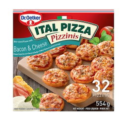 DR OETKER BACON & CHEESE PIZZINIS 32'S  554G  Code: DRPPBAC-U <<< Econo Foods >>>
