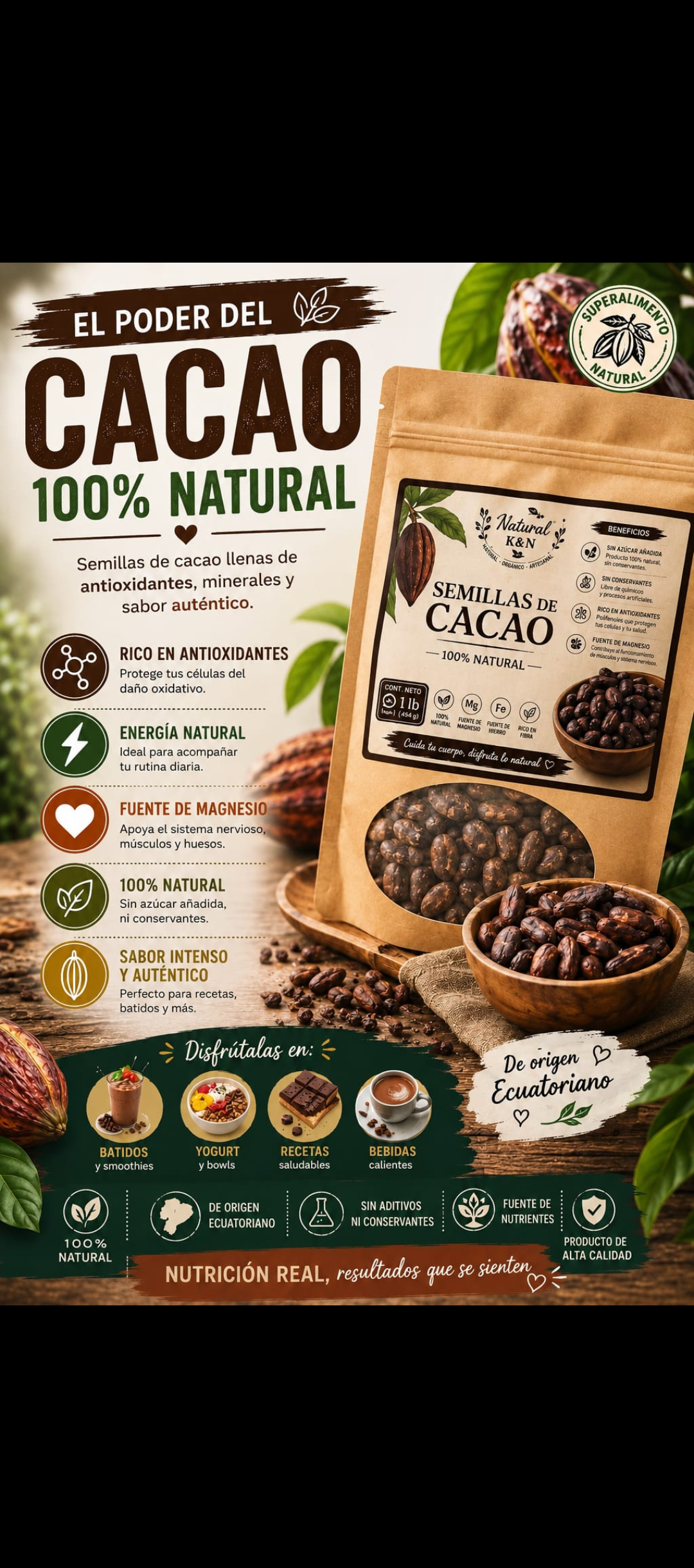 Semillas de Cacao Fermentado 