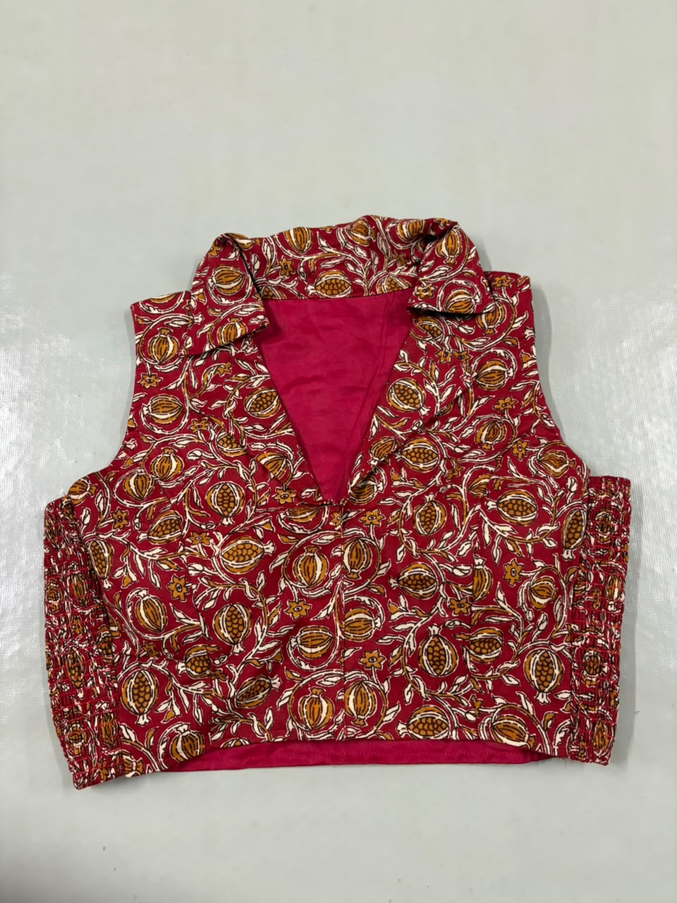 KALAMKARI COLLAR BLOSUE _2
