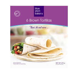 BROWN TORTILLA 6'S  295G  Code: BSBBT6-U <<< Econo Foods >>>