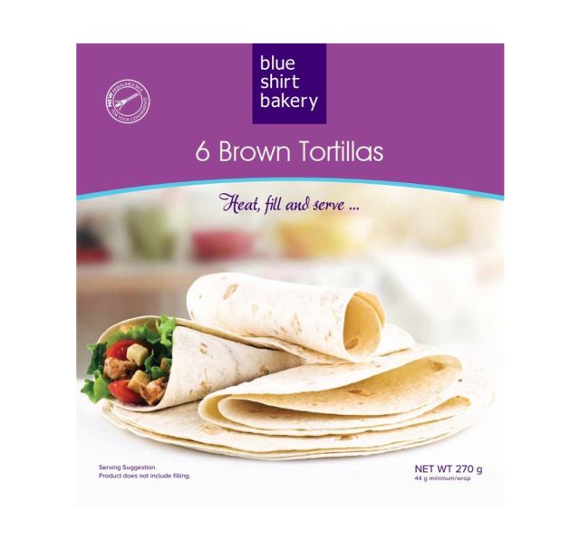 BROWN TORTILLA 6'S 295G Code: BSBBT6-U <<< Econo Foods >>>