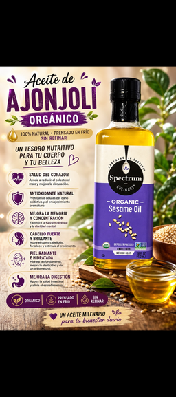 Aceite de Ajonjolí o Sésamo 