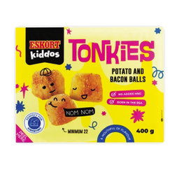 ESKORT TONKIES CRUMBED POTATO & BALLS  400G  Code: FRZ-ESKCTONK400U <<< Econo Foods >>>