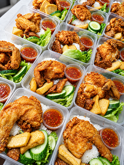 Nasi Ayam Penyet