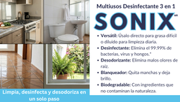 SONIX® - Multiusos Desinfectante 3 en 1.