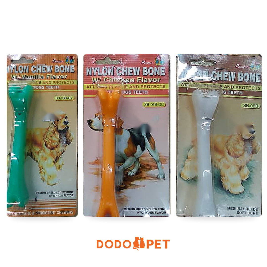 Percell Nylon Chew Bone – Medium Breeds (Plain, Vanilla, Chicken)