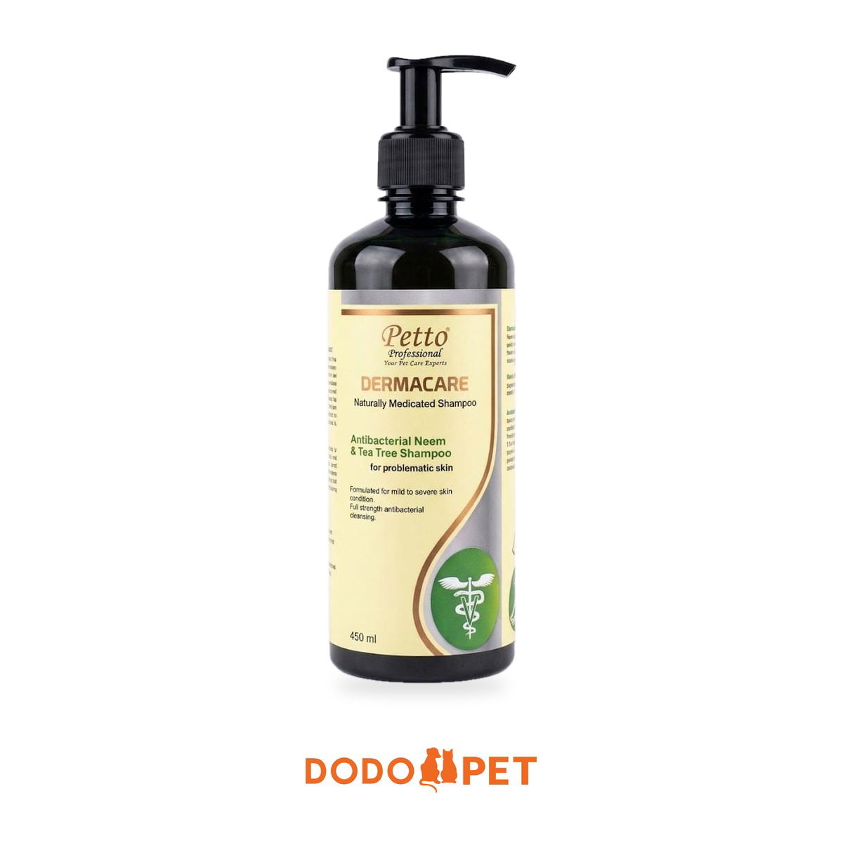 Petto Professional Dermacare Medicated Shampoo 450ml – Orange & Peppermint, Neem & Tea Tree_2