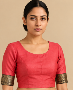 Round Neck Design Blouse