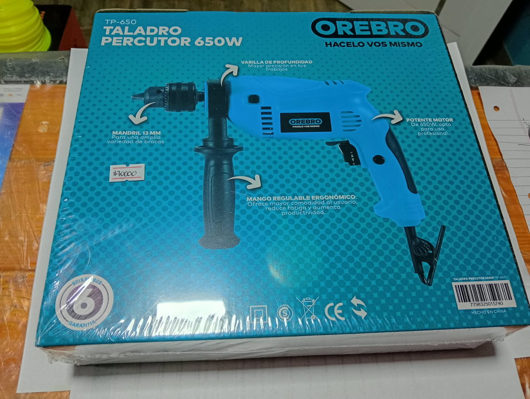 Taladro percutor Orebro de 650W