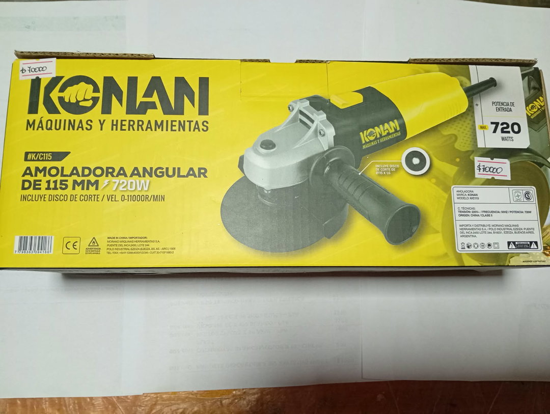 AMOLADORA CONAN DE 720 W DE 115M