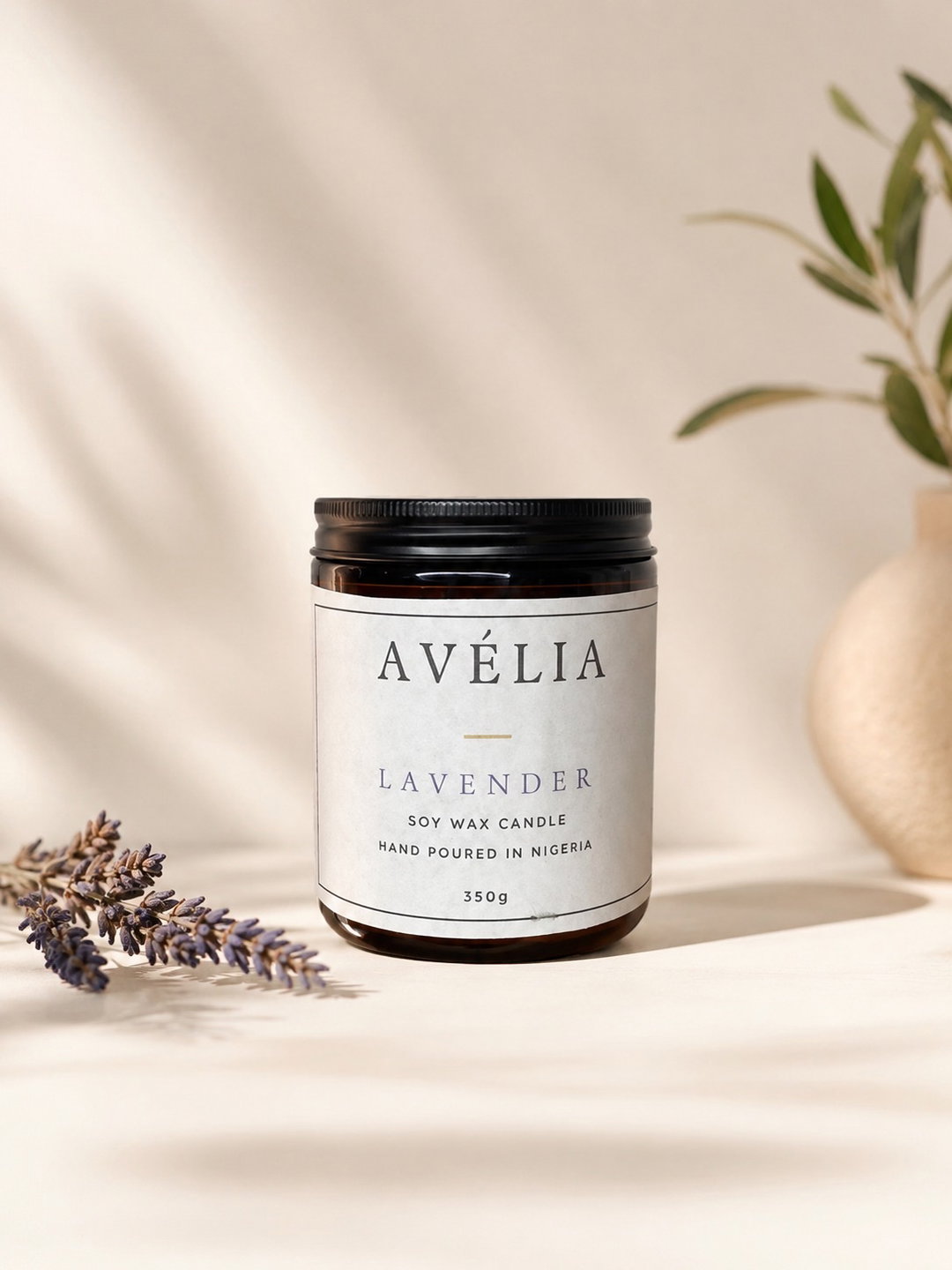 Lavender Candle Jar (350g)