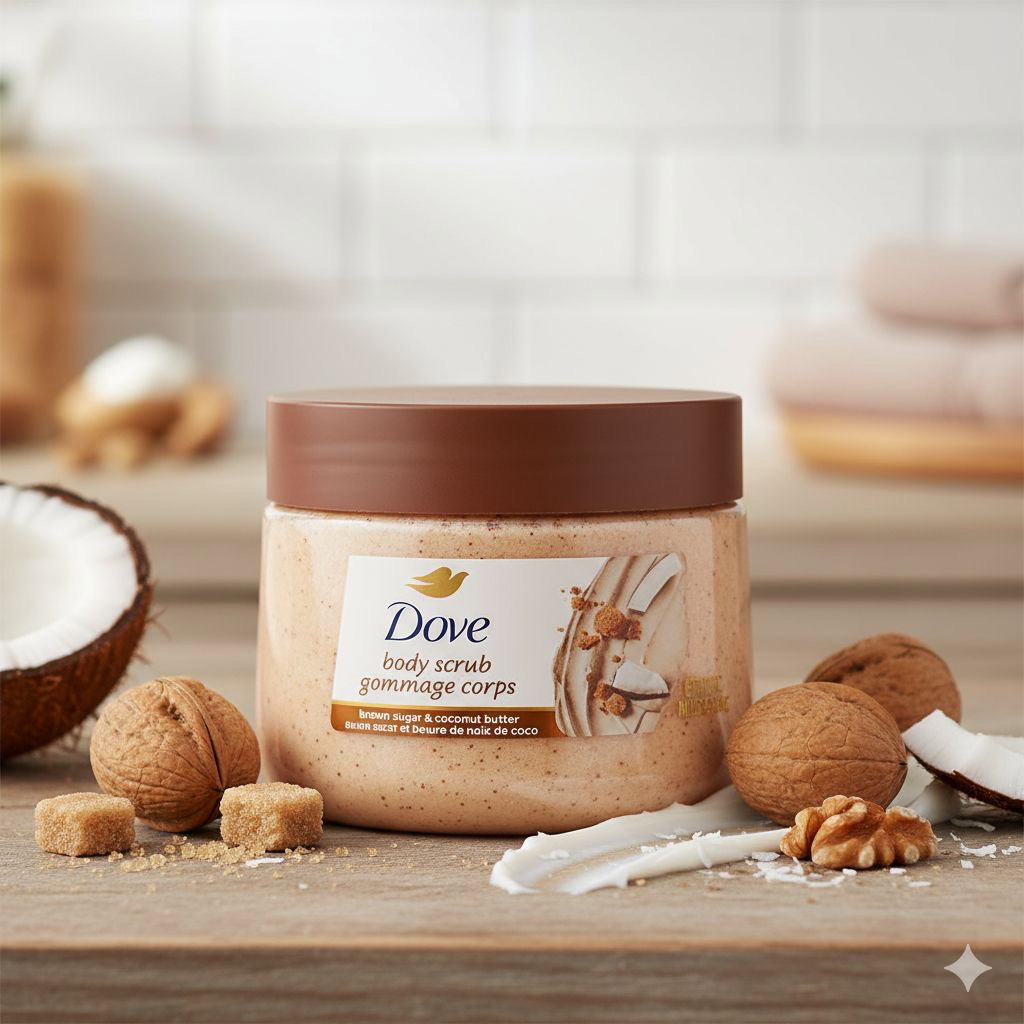 DOVE BODY SCRUB – BROWN SUGAR & COCONUT BUTTER_0