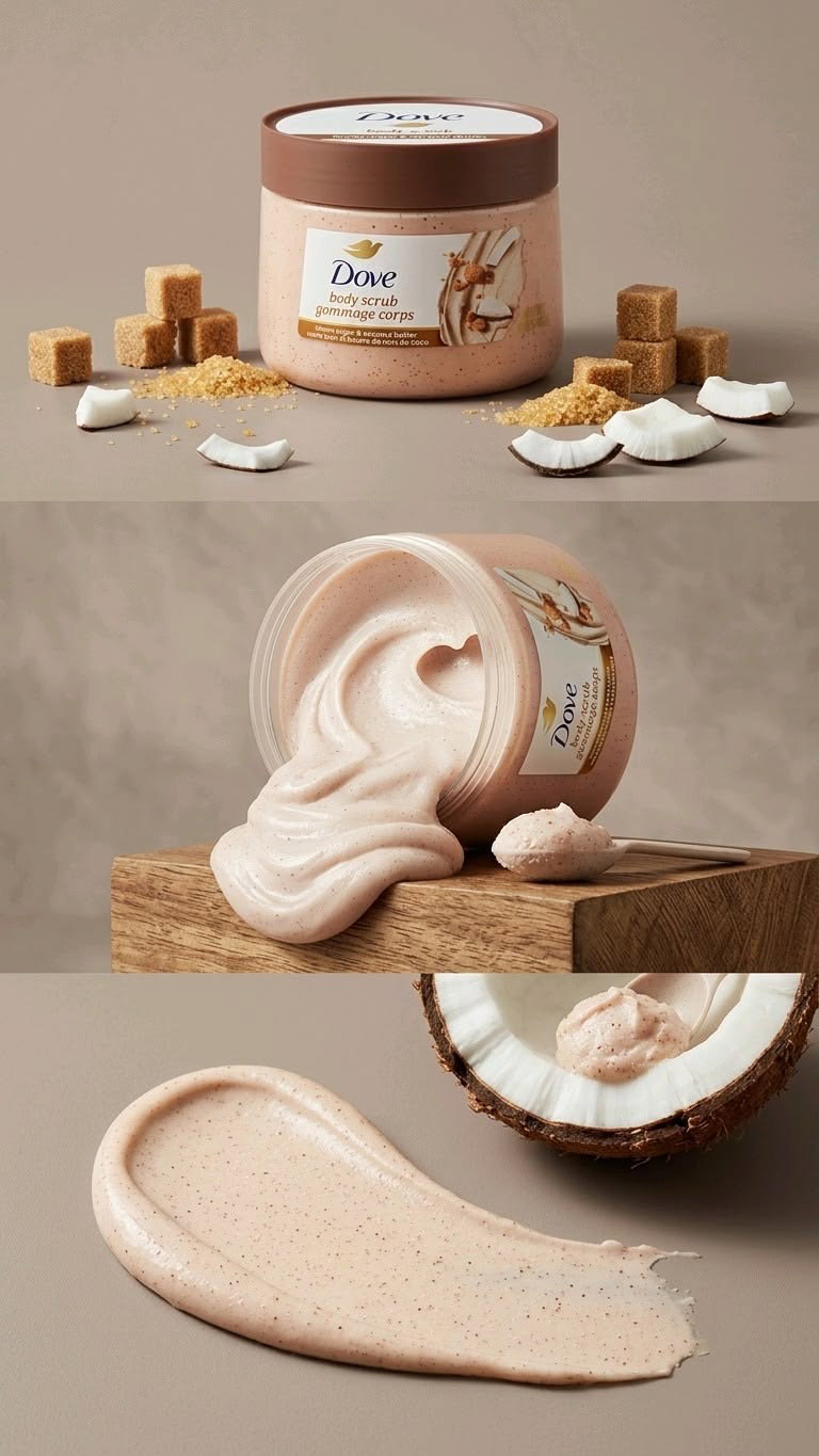 DOVE BODY SCRUB – BROWN SUGAR & COCONUT BUTTER_1