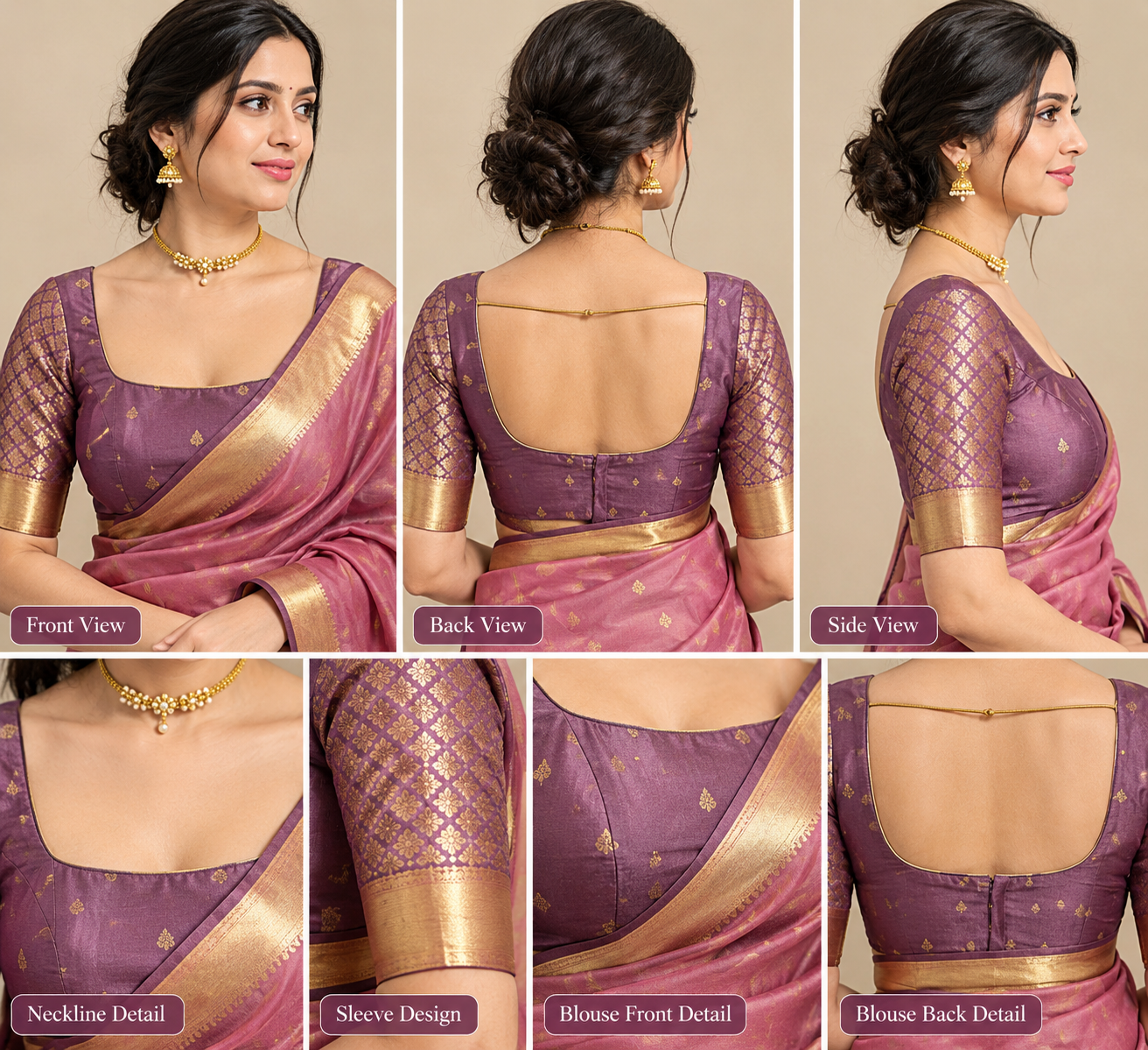 Square Neck Design Blouse