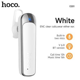 Hoco.E201 Exceed BT Headphones ENC Noise Cancelling Wireless Headset - White