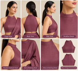 Halter Neck Design Blouse