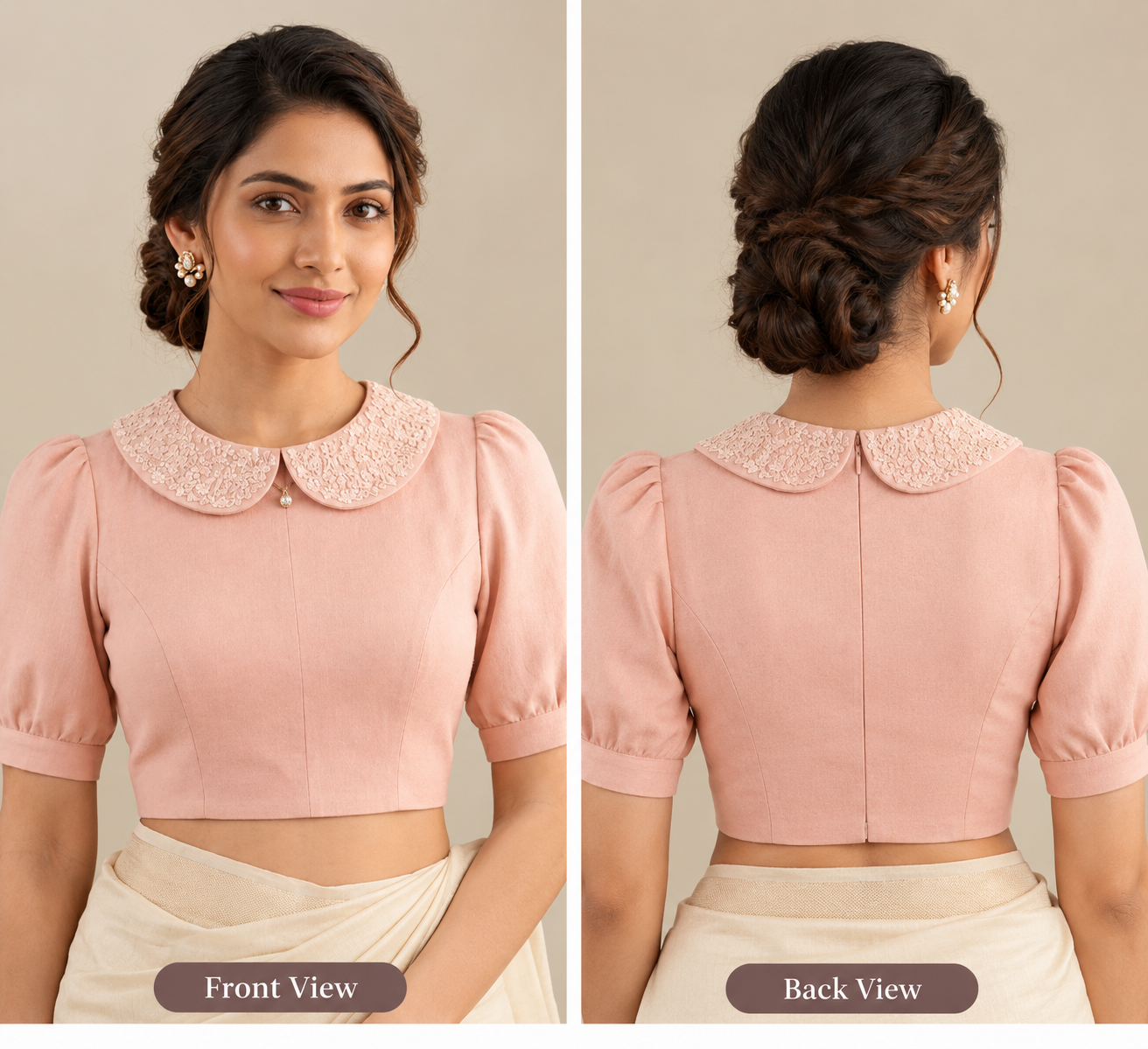 Petre Pan Collar Neck Blouse 