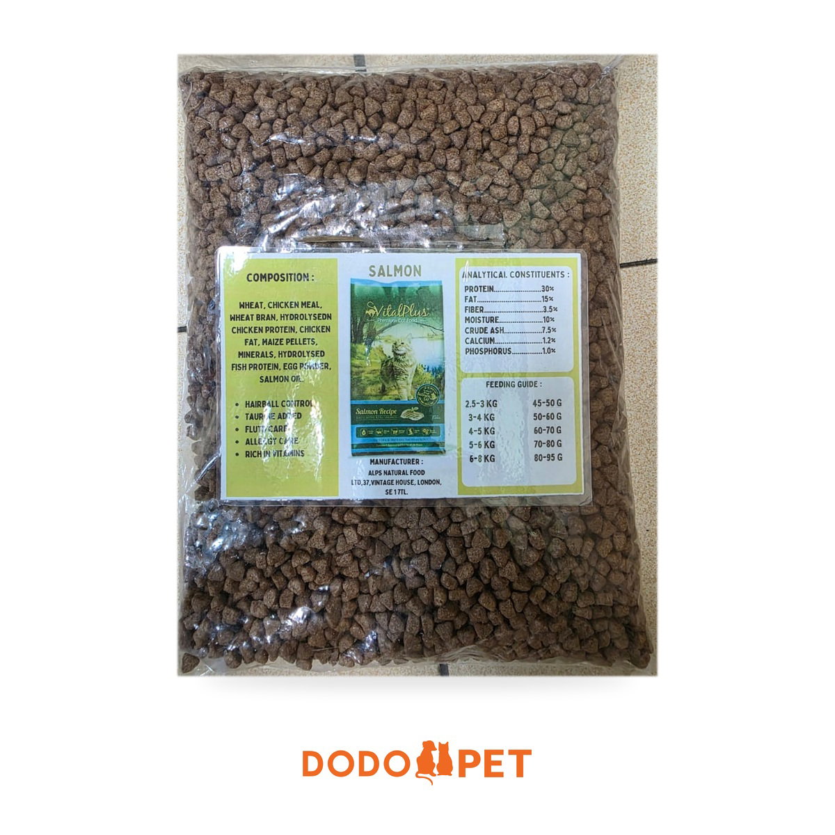 VitalPlus Salmon Recipe Cat Food (Repack) – Hairball Control Formula_0