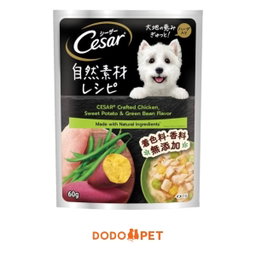 Cesar Crafted Natural Ingredients Wet Dog Food Pouch 60g (3 Flavours)
