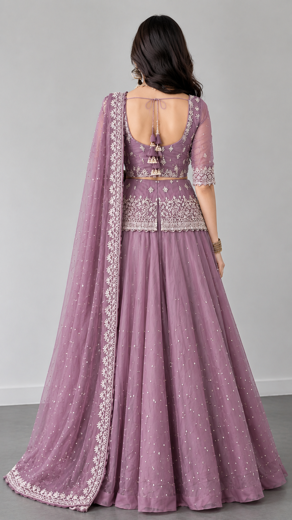 Mauve Royale Half Sare_1