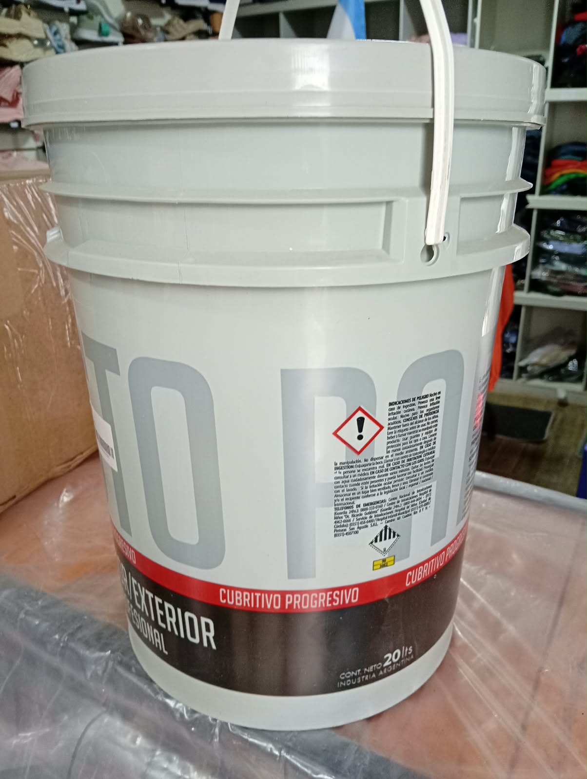 PINTURA LATEX BLANCO INTERIOR - EXTERIOR  POR 20 L SAN AGUSTIN_0