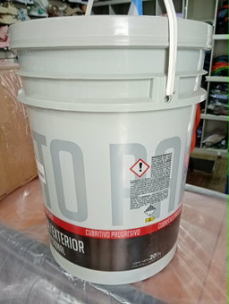 PINTURA LATEX BLANCO INTERIOR - EXTERIOR  POR 20 L SAN AGUSTIN