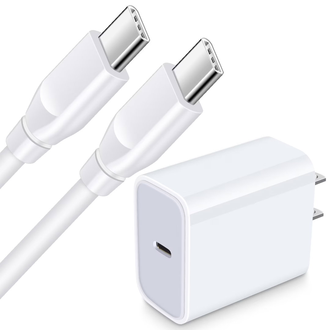 USB C Block,ABCPOW 20W PD Type C Wall Charger Block USB Charger Adapter Plug USB C Brick Power Delivery Android Fast Charger Block Phone Charger with Usbc Charging Cable 6ft