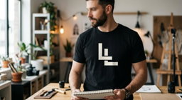 BLACK T-SHIRT LEOLORENCE