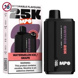 MPO Switch Watermelon Ice Grape 25000 Puffs 35mg Disposable Vape 