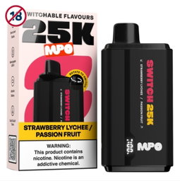 MPO Switch Strawberry Lychee Passion Fruit 25000 Puffs 35mg Disposable Vape 