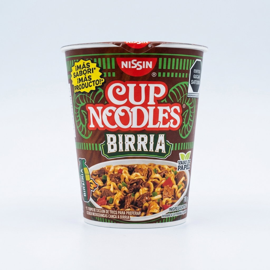 NISSIN CUP NOODLES SABOR BIRRIA 70 GR