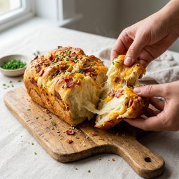 Bacon & Cheddar Pull Apart Loaf 