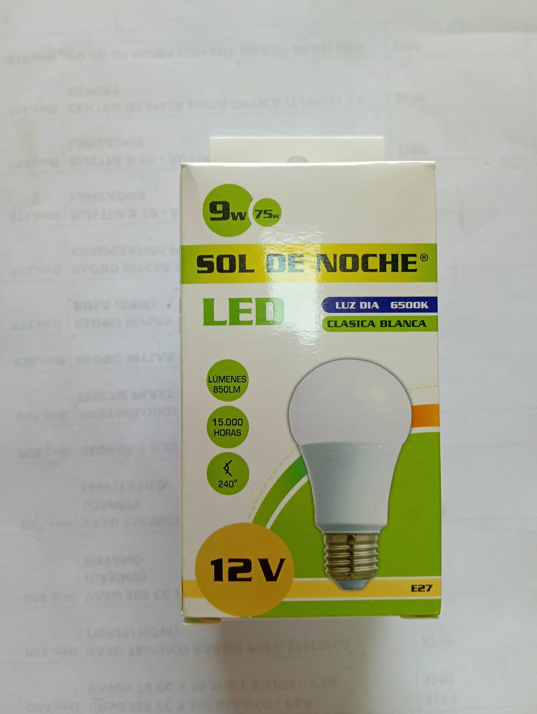 FOCO LED DE 12 V PARA BATERIA 