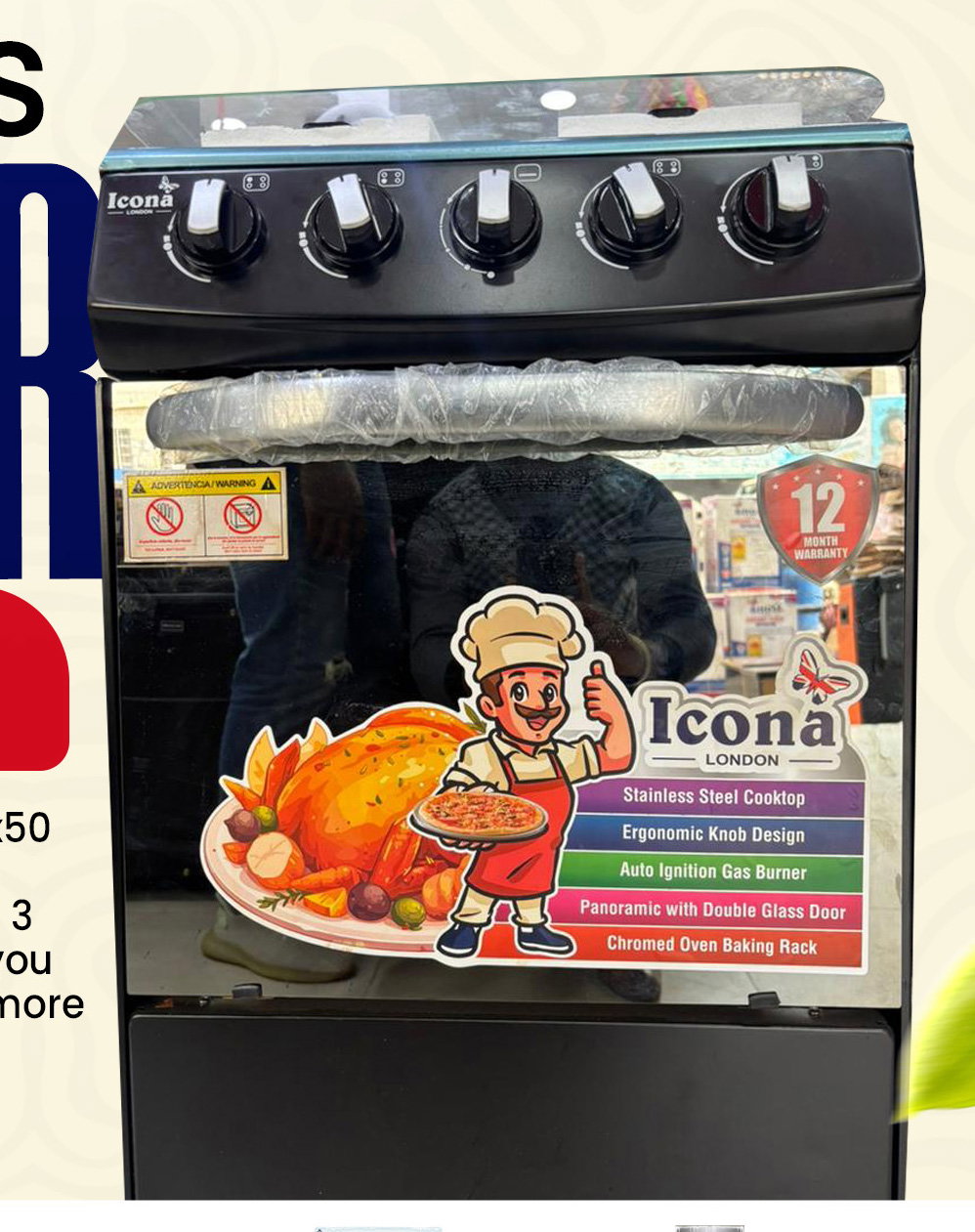 Standing Gas Cooker
