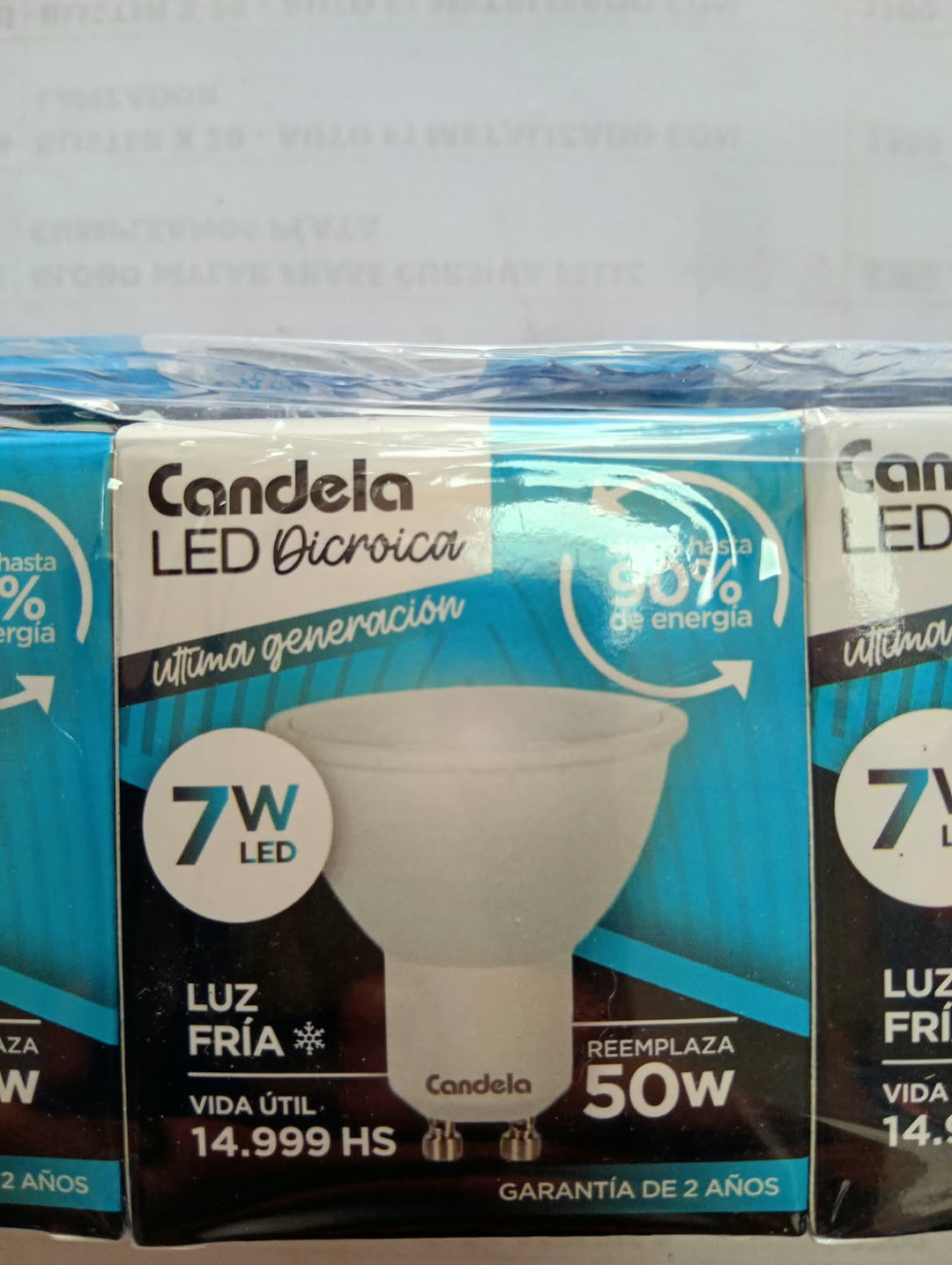 Lámparas LED dicroicas de la marca Candela.